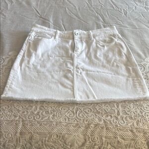 Vineyard Vines White Denim Mini Skirt Resort Wear